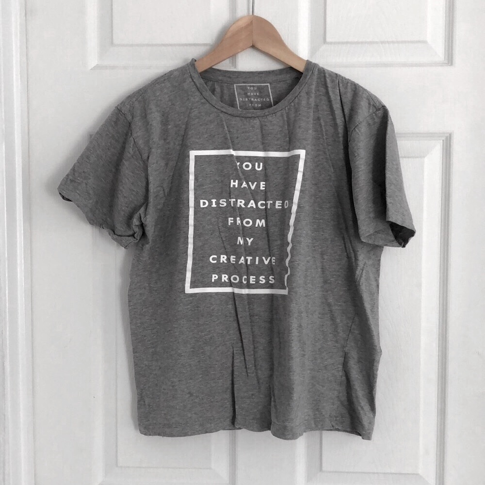 Grey print t-shirt
